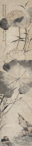 （1660－1736） 陳書（傳） 花鳥 軸 設色紙本