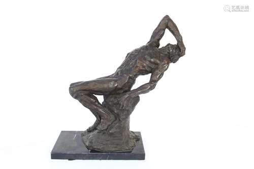 Bronze Sculpture of a Nude Male