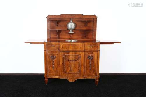 18th Century Dutch Satinwood Klapbuffet