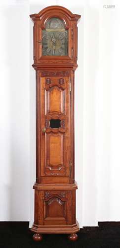 18th Century Louis XVI Brass Dial Longcase Clock