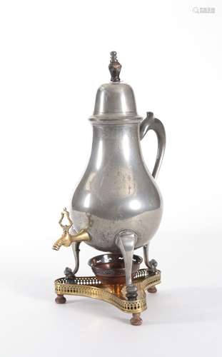 Pear-Shaped Pewter Tap Jug