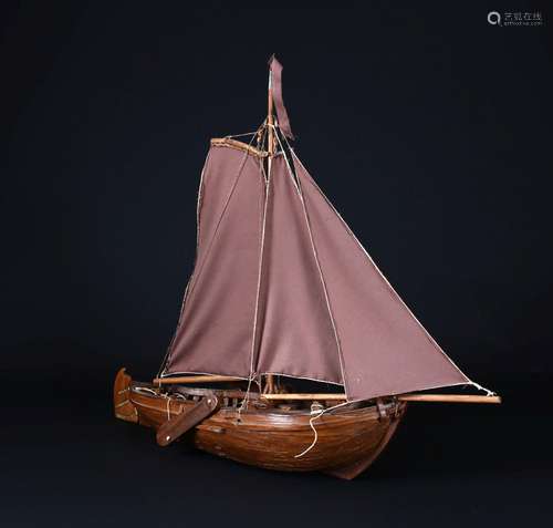 Handmade Wooden Model of a ‘Harderwijker Vessel’