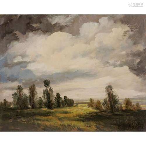 ROLIN, VIKTOR (1887-1942), "Weite Landschaft mit Wachol...