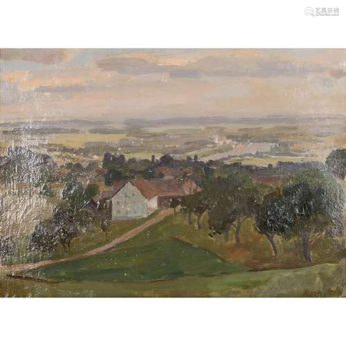 BECHSTEIN, LOTHAR (1884-1936), "Blick auf weite Landsch...