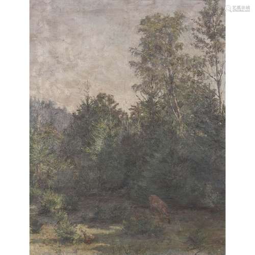 BEROLDINGEN, MARIE Gräfin von (1853-1942), "Rehe im Wal...