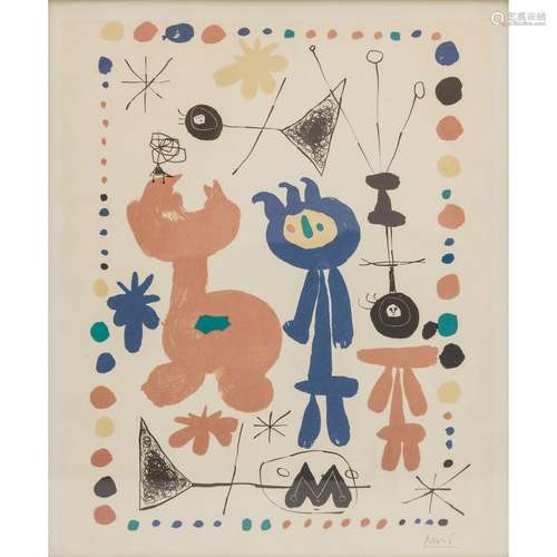 MIRÓ, Joan, NACH (1893-1983), "Figürliche Komposition&q...