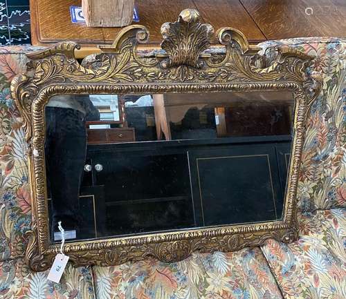 An 18th century style gilt framed wall mirror, width 82cm, h...