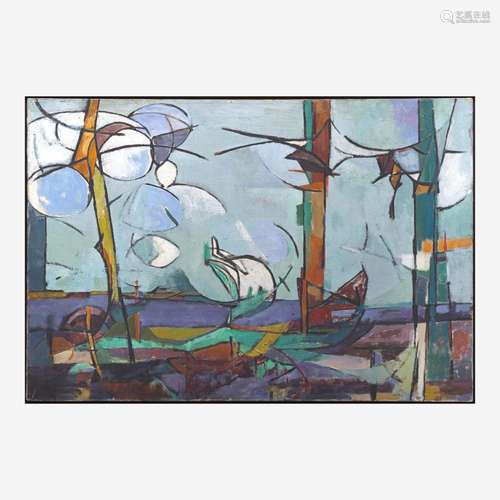 JUDITH ROTHSCHILD (AMERICAN, 1921-1993) TREES + CLOUDS (JRF ...