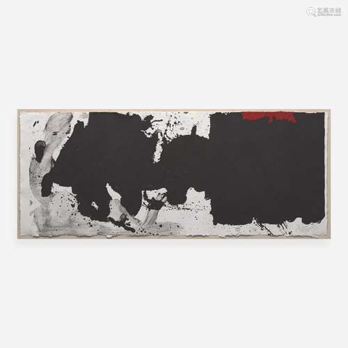 ROBERT MOTHERWELL (AMERICAN, 1915-1991) BLACK WITH NO WAY OU...