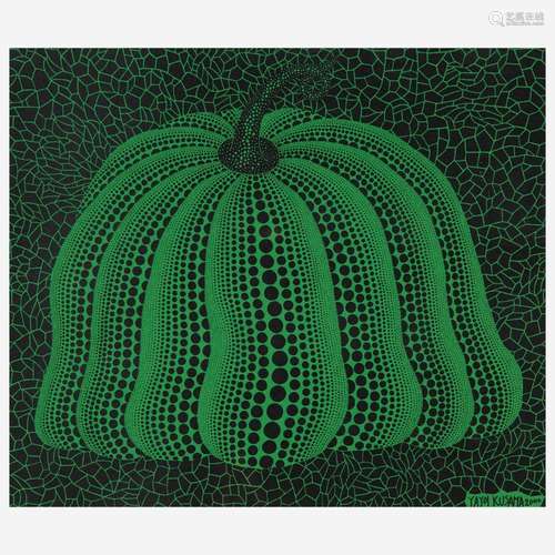 YAYOI KUSAMA (JAPANESE, B. 1929) PUMPKIN 2000 (GREEN)