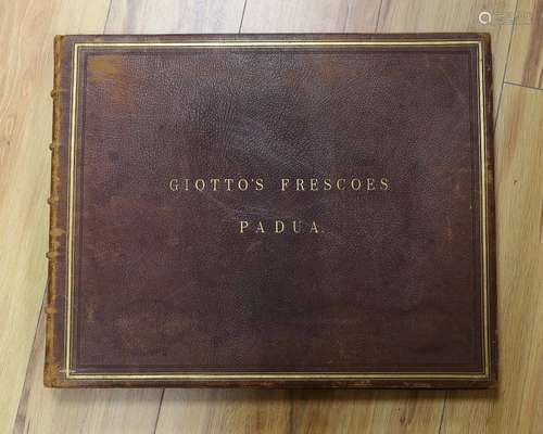 Giotto’s Frescoes, Padua, leather bound volume, 50 cms x 40 ...