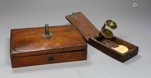 William Withering 18th century botanical field microscope, 1...