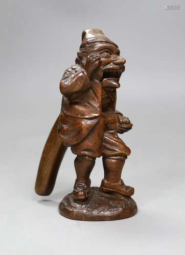 A Black Forest figural nutcracker, 18cms high,