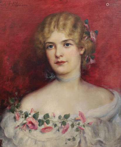 Carle John Blenner (American, 1862-1952) Portrait of a ladyo...