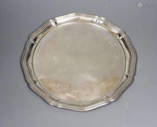 A late Victorian silver salver, Atkin Brothers, Sheffield, 1...