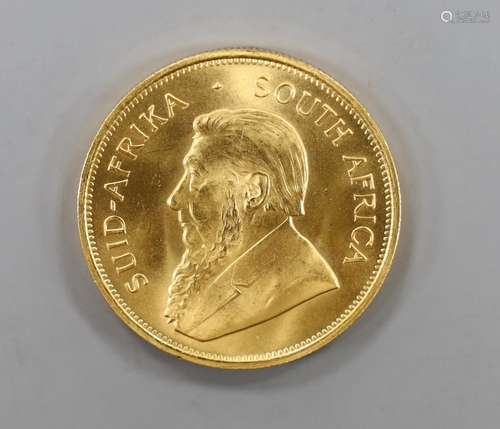 A 1981 gold krugerrand.