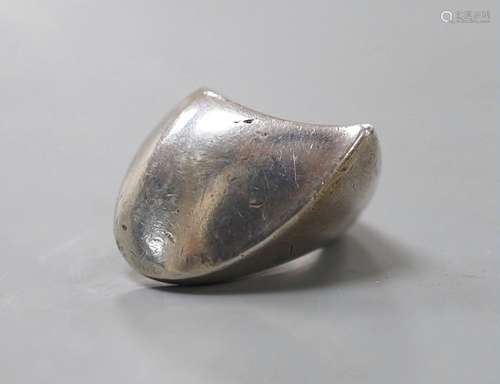 A stylish Georg Jensen sterling 925 modernist ring, no. 91, ...