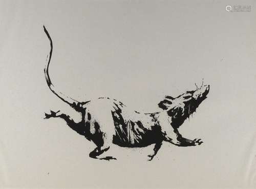 BANKSY (d'après) - GDP Rat, 2019 - Sérigraphie - 38 x 50 xm ...