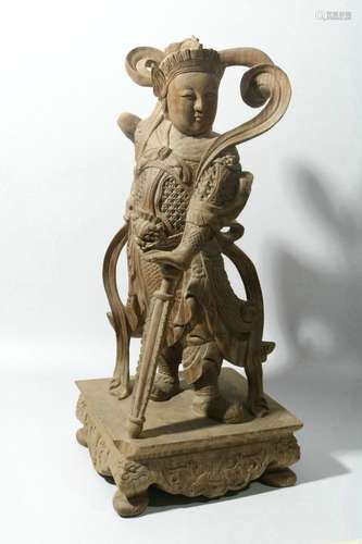 Camphor wood figure statue