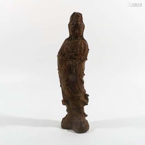 Wood carving Guanyin