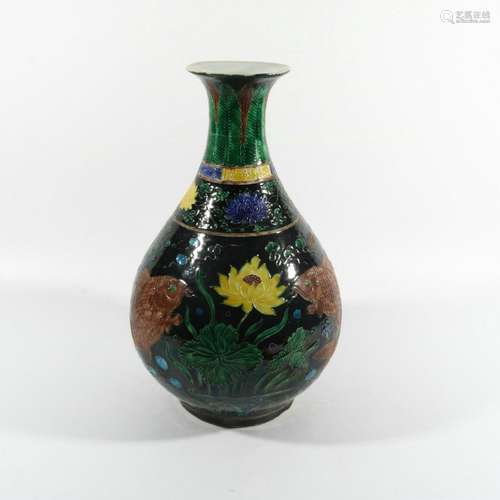 Fahua color jade pot spring bottle