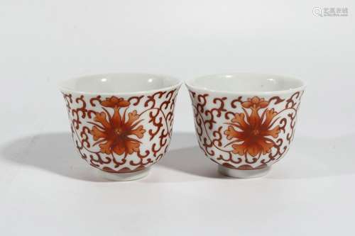 Alum red flower cup