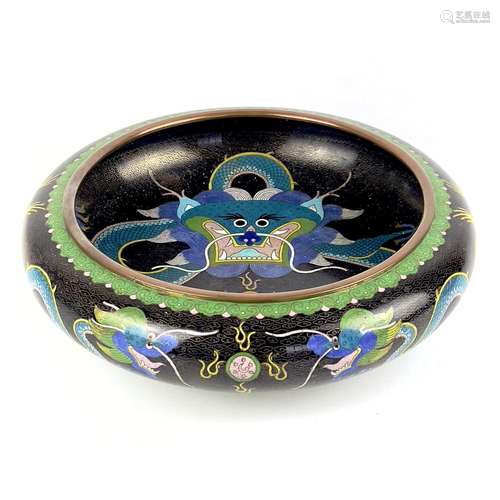 A Chinese cloisonne bronze bowl, Guangxu mark, late 19th cen...