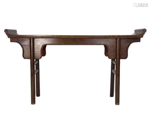 A Chinese elm altar table, 19th century.