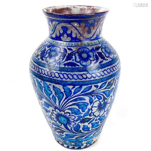 A Moroccan safi pottery vase.