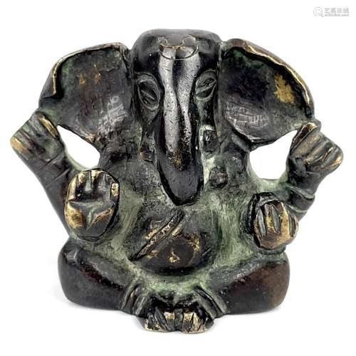 An Indian bronze model of Ganesh, early-mid 20th century.