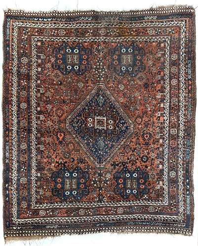 A Shiraz rug, South West Persia, circa 1900,