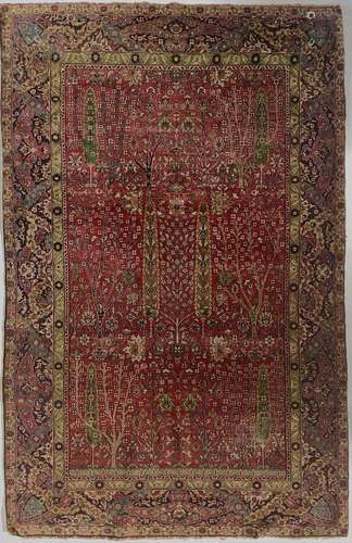 A Kerman rug, South East Persia.