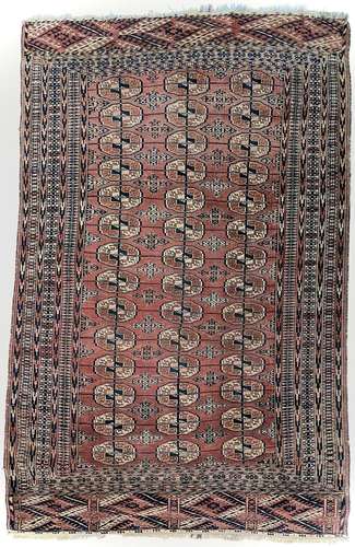 A Tekke Turkoman carpet, circa 1890.