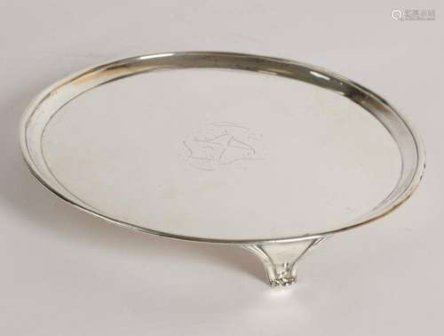 Salver, Silber 925, London, 1787, Meistermar