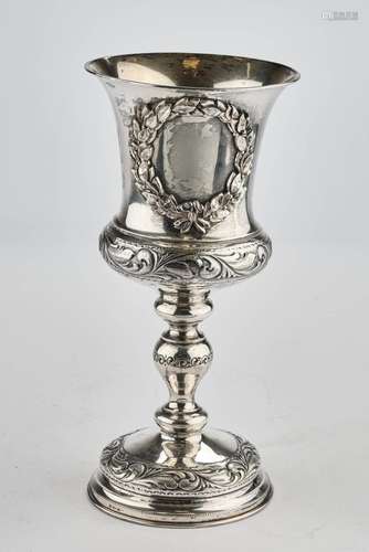 Pokal, Silber 800, deutsch, Ende 19. Jh., in