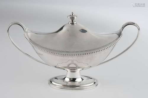 Deckelsaucière, Silber 925, Sheffield, 1993,