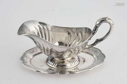 Saucière, Silber 835, Gottlieb Kurz, oval, g