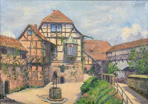 OEHLER, MAX (1881 EISENACH - 1943 WEIMAR). INNENHOF WARTBURG...