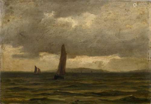 THOLEN, WILLEM BASTIAAN ZUGESCHRIEBEN. SEGLER AUF DEM MEER.