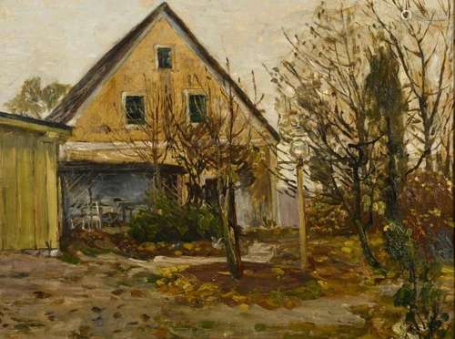 HÄNSCH, JOHANNES ZUGESCHRIEBEN (1875 BERLIN - 1945). BAUERNH...