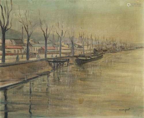 MARQUET, ALBERT (1875 BORDEAUX - 1947 PARIS). STADT AM FLUSS...