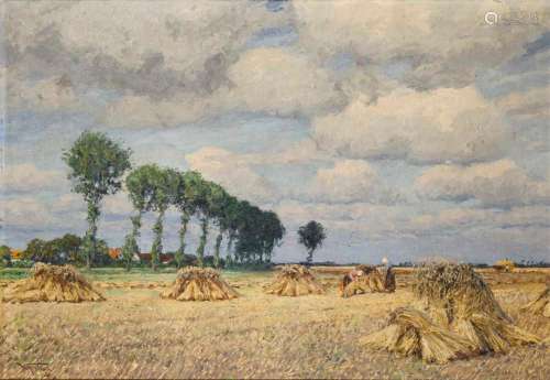 FRITZEL, WILHELM (1870 HAMBURG - 1943 DÜSSELDORF). ERNTELAND...