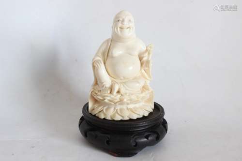 Chinese Bone Carved Buddha