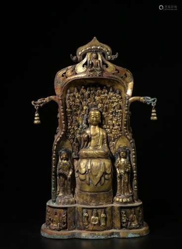 Chinese Gilt Bronze Buddha