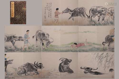 Chinese Ink Color Painting Album