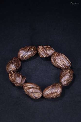 Chinese Chengxiang Wood Beads Bracelet