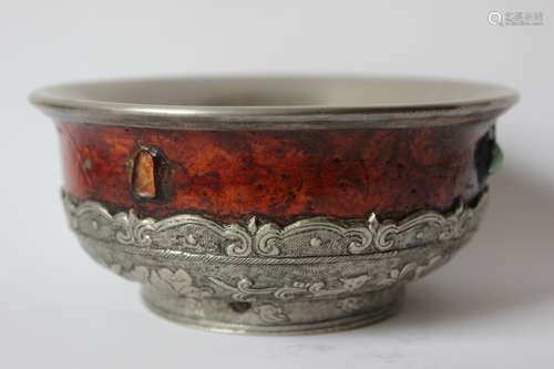 Tibet Bowl w Mix-Metal Mount