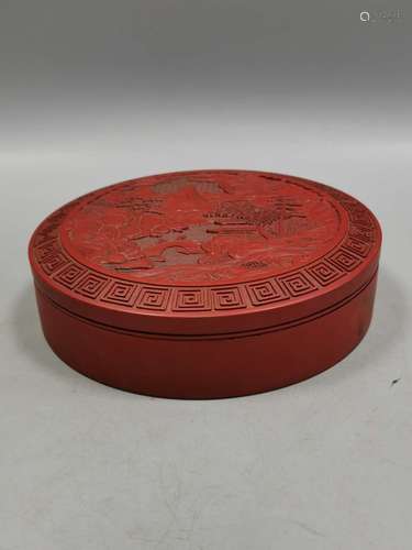 Chinese Lacquer Cover Box