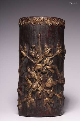 Chinese Bamboo Carved Brushpot