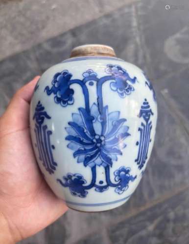 Chinese Blue and White Porcelain Jar